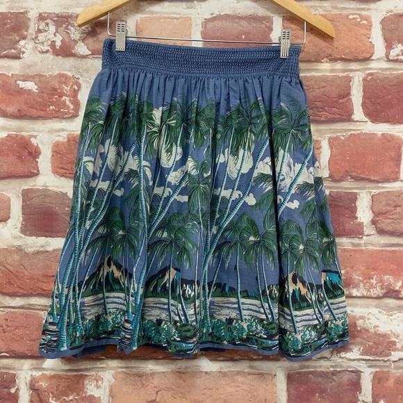 Anthropologie Dresses & Skirts - Anthropologie Vanessa Virginia Blue Tropic Skirt